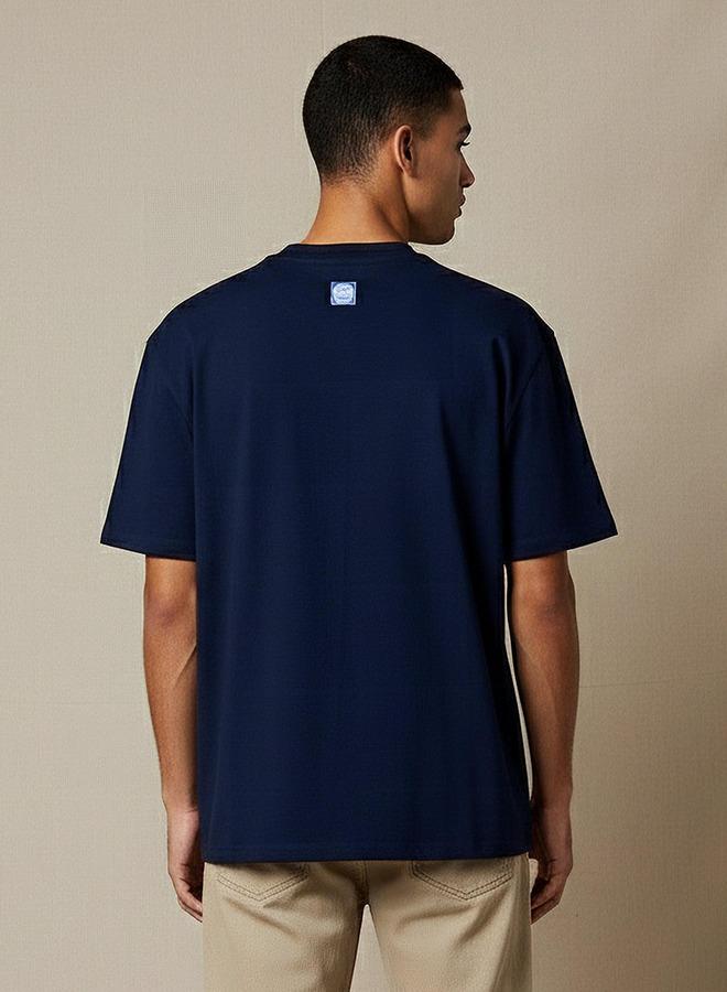 Lee Cooper Men Regular Fit Crew Neck Short Sleeve Embroidered T-shirt - Image 3